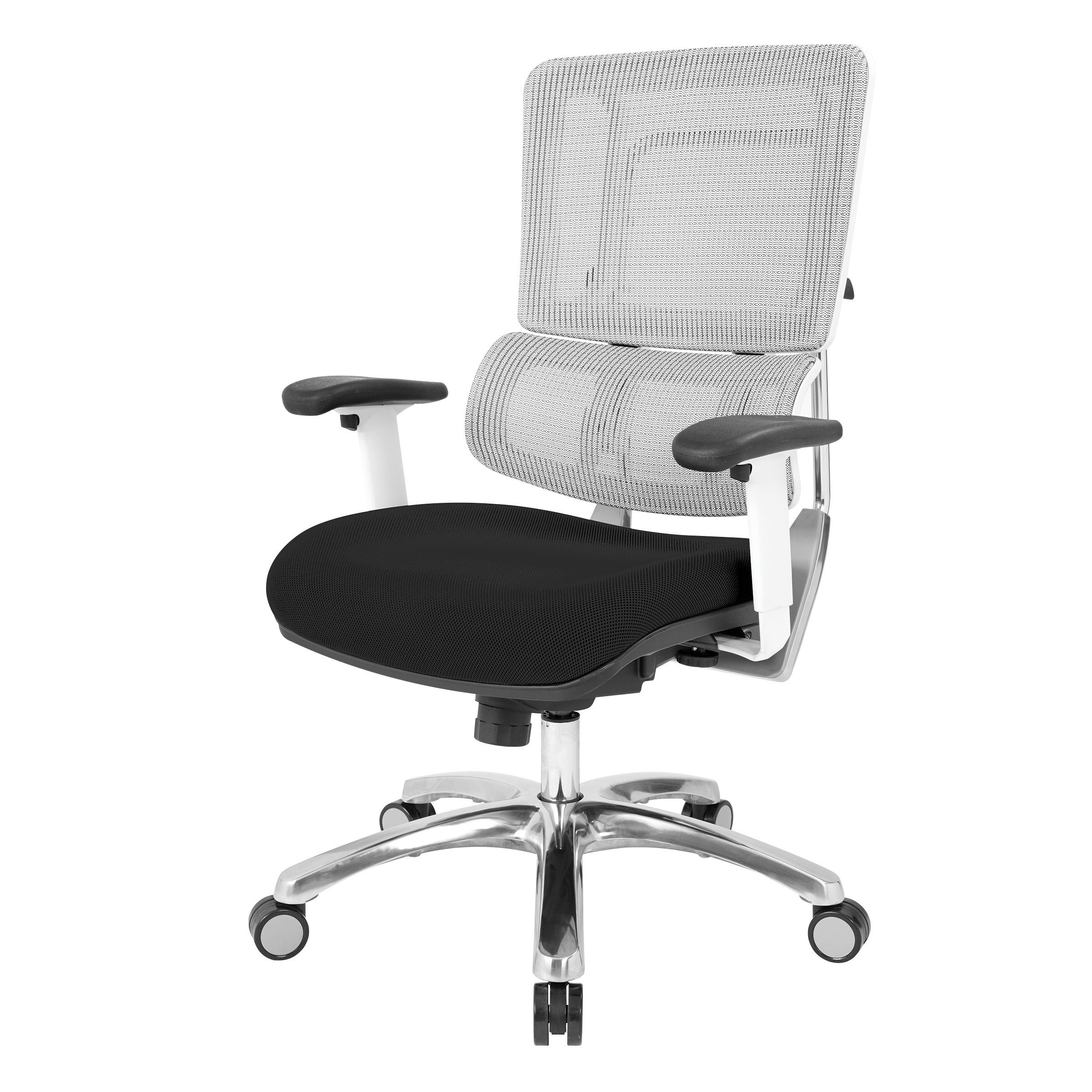 White Vertical Mesh Chair